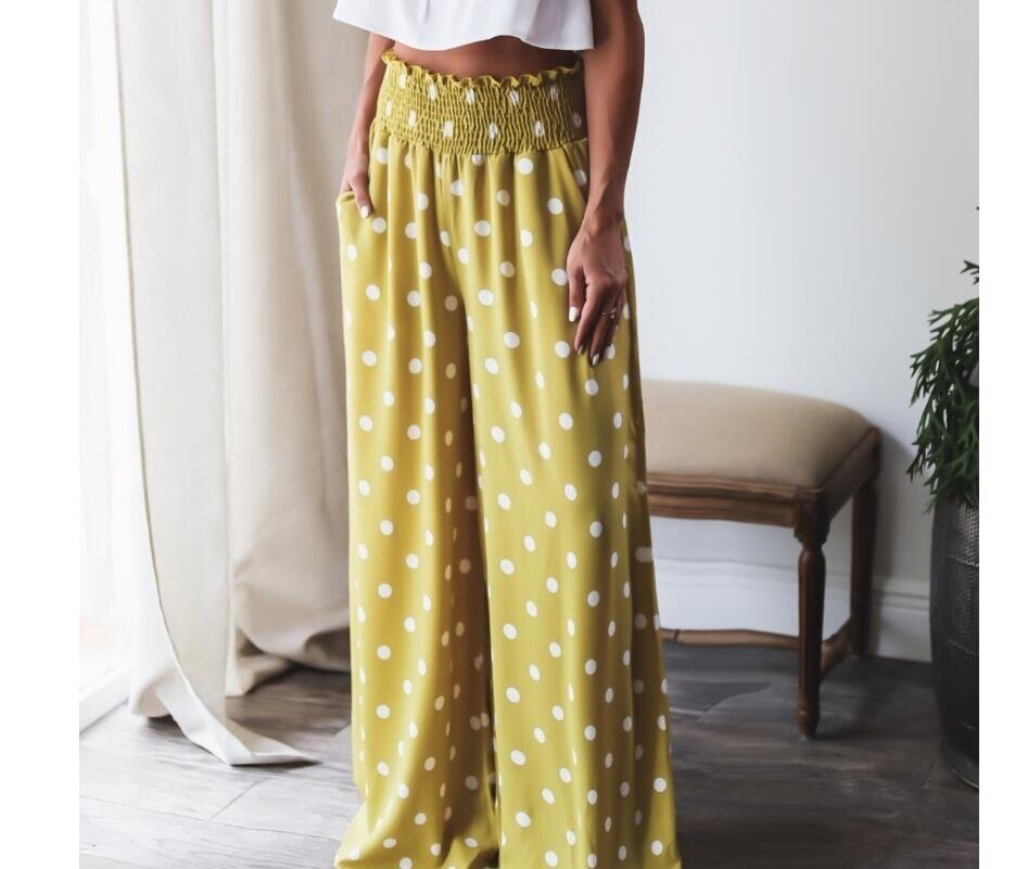 Printed loose Wide Leg pants