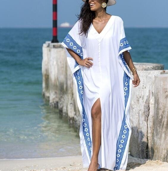 Beach Swimsuit Cover Ups Long Cardigan Dress