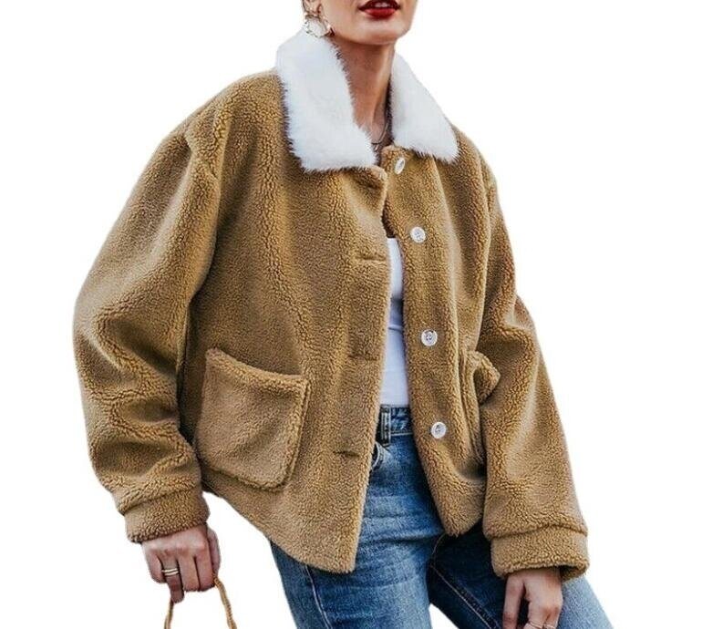 Sherpa Button Lapel Jacket Ourwear Coat