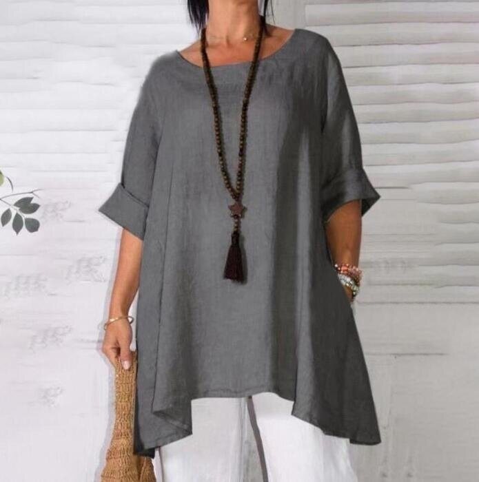 Linen Short-sleeved Shirts & Blouses