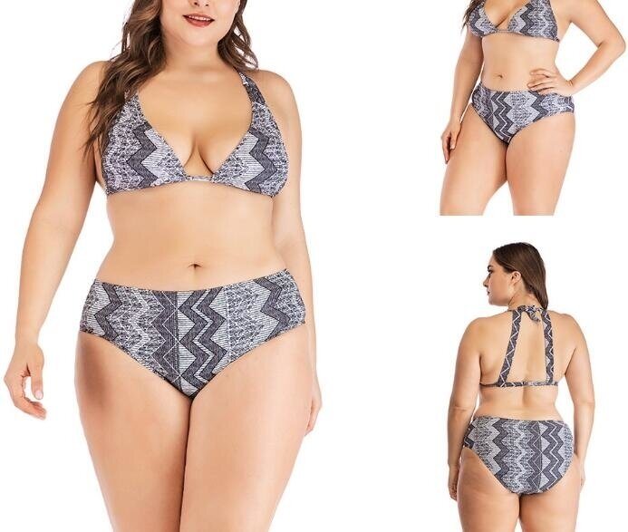 Women's Floral Printed Bikini Push up Two Piece Bikini Swimsuit Underwire