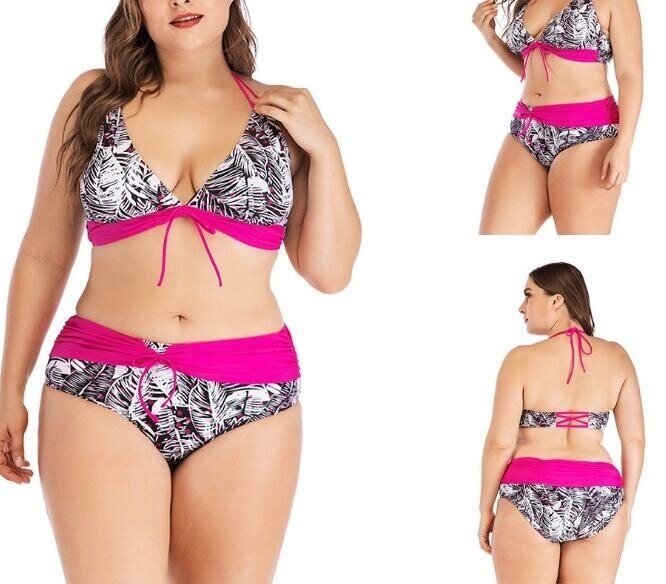 Women's Floral Printed Bikini Push up Two Piece Bikini Swimsuit Underwire