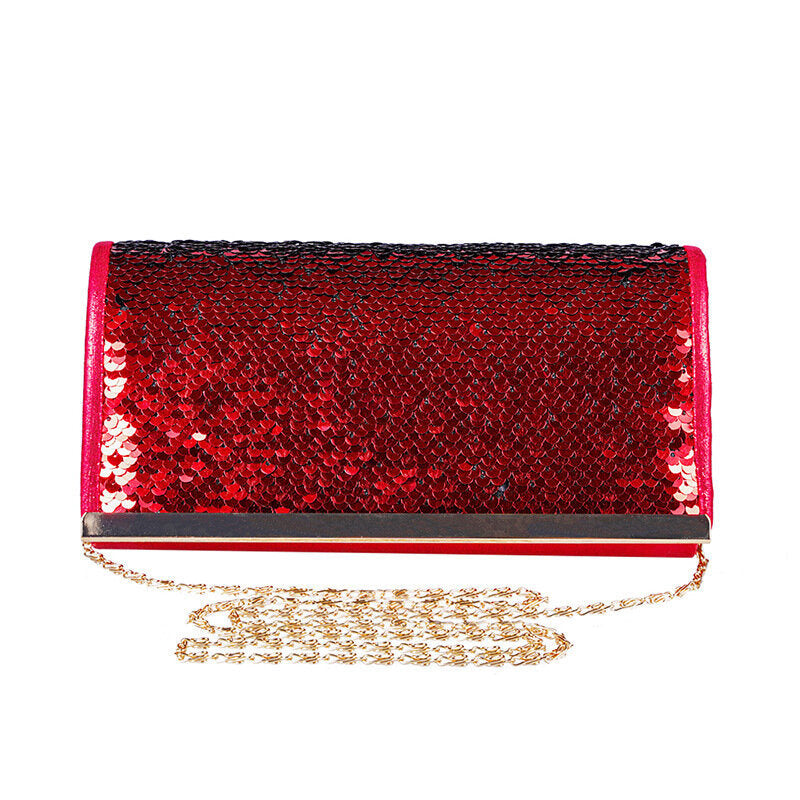 Sequin Handbag Purse Shoulder Bag Sequin Evening Clutch for Women