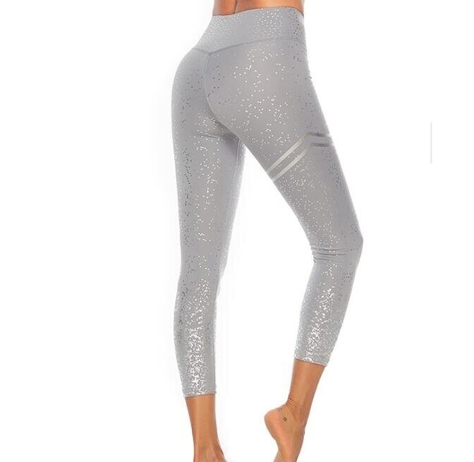 Women Fahsion Hot Stamping Leggings Stretch Tight Yoga Pants