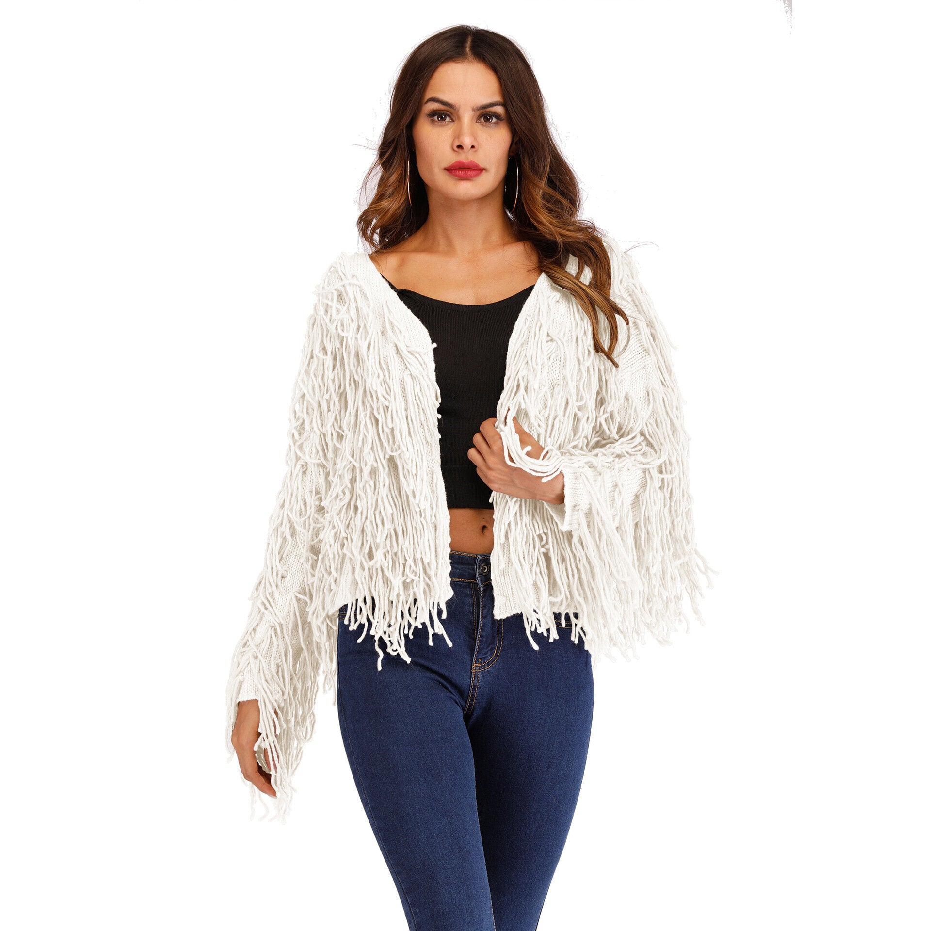 Women Cardigan Sweaters Casual Open Front Knit Sweaters