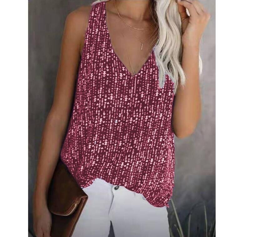 Sleeveless Casual Tank Tops BasicBlouse