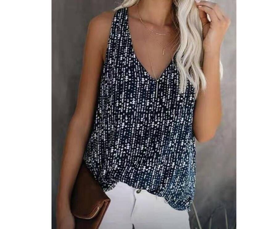 Sleeveless Casual Tank Tops BasicBlouse