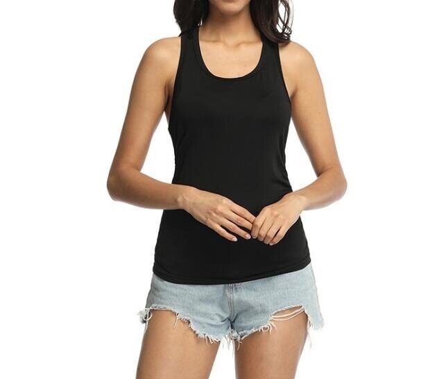 Women's Summer Sleeveless Pleated Back Closure Casual Tank Tops