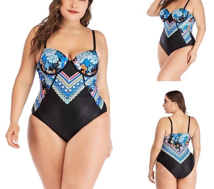 Womens One Piece Swimsuits Plus Size Bathing Suits Bandeau Swimwear