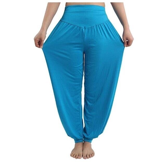 Women's Soft Modal Yoga Pants Long Baggy Sports Workout Dancing Trousers