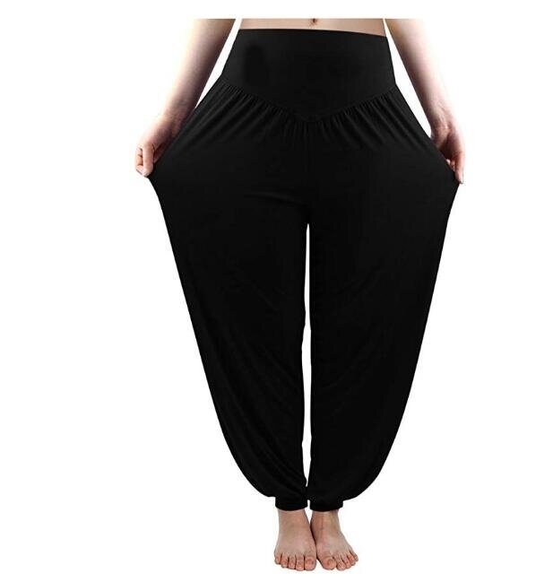 Women's Soft Modal Yoga Pants Long Baggy Sports Workout Dancing Trousers