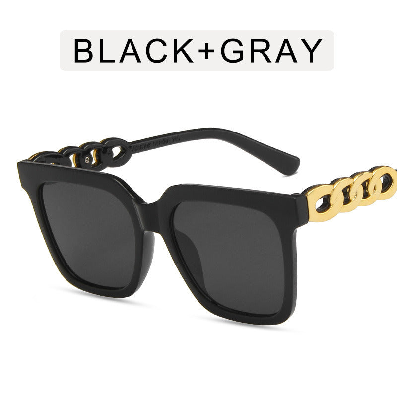 Fashion Square Sunglasses Women Big Frame Sunglass Vintage Sun Glass Female Luxury Brand Design Eyewear UV400 Black Brown Shades