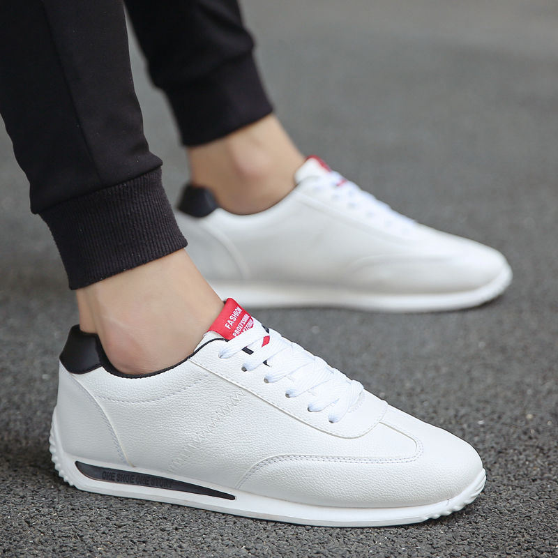 White Leather Sneakers Men Women Boys Girls Sport Vulcanized Casual Shoes Comforthable Spring Fashion School Student Tennis Sale