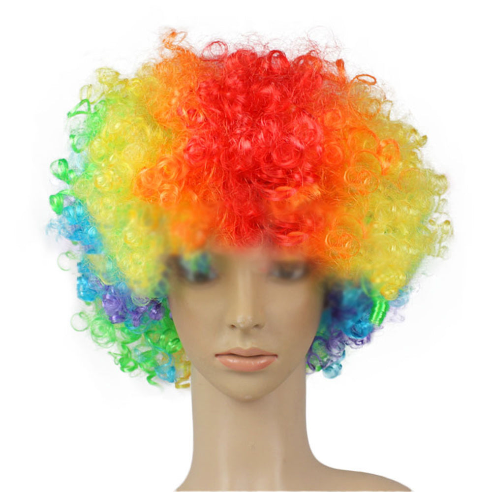 Colorful Clown Costume Wig - Multicolored Clown Wig Costume Accessories for Kids and Adults