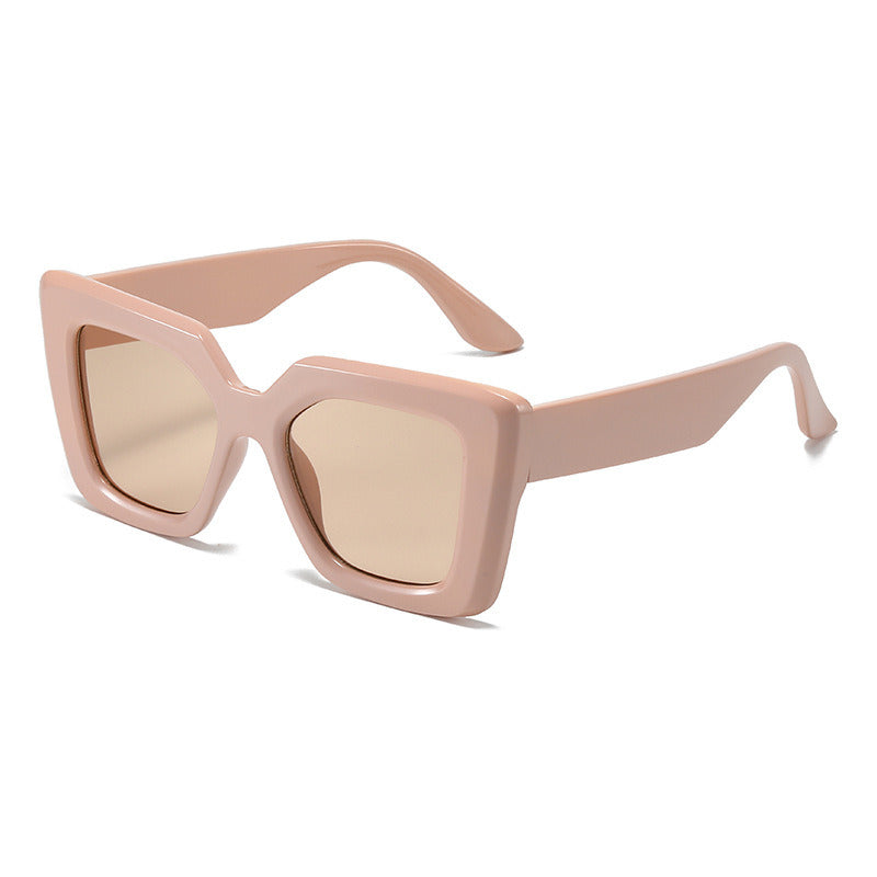 Retro Square Sunglasses Women Fashion Brand Designer Black Pink Shades UV400 Female Trending Jelly Color Purple Sun Glasses