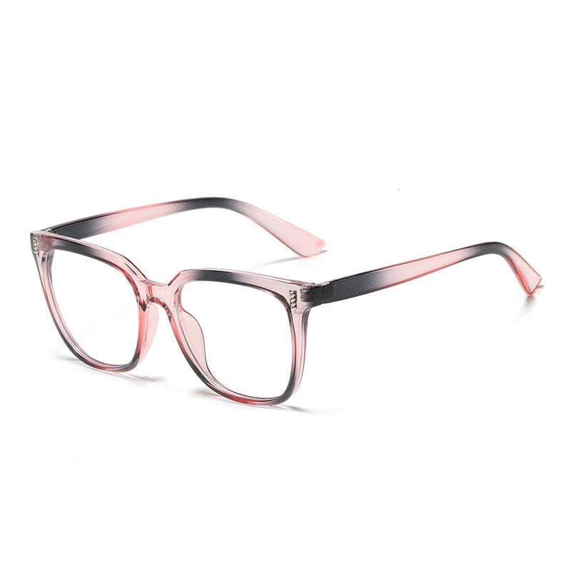 Fashion Square Myopia Glasses Frame Women Men Clear Lens Glasses Rainbow Color Optical Spectacle Goggles Female Eyeglass