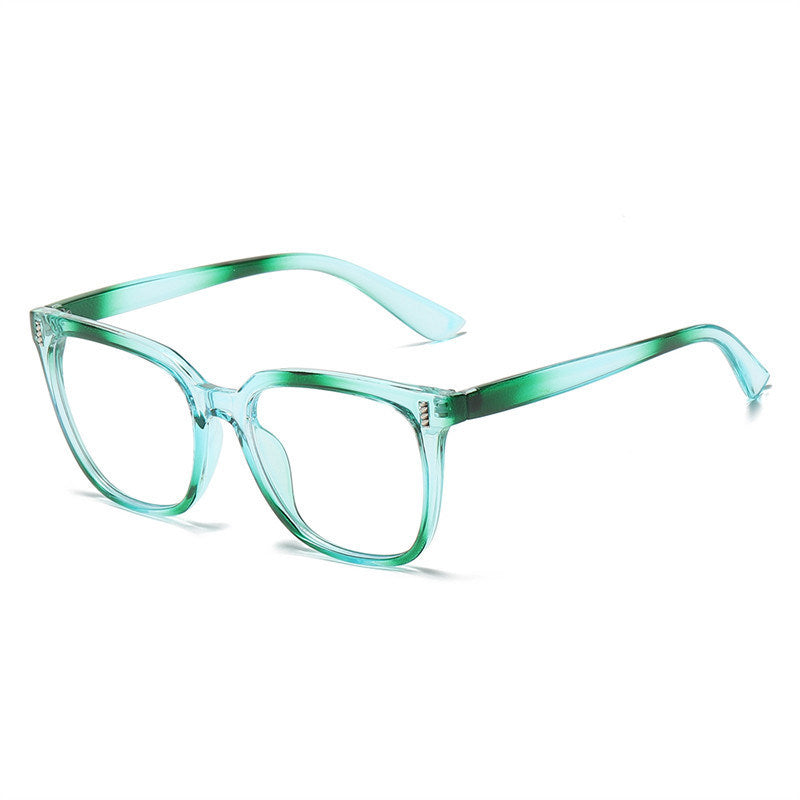 Fashion Square Myopia Glasses Frame Women Men Clear Lens Glasses Rainbow Color Optical Spectacle Goggles Female Eyeglass