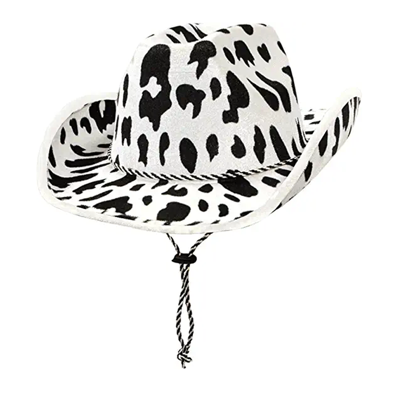 Halloween Hat Cow Print Cowboy Hat For Western Theme