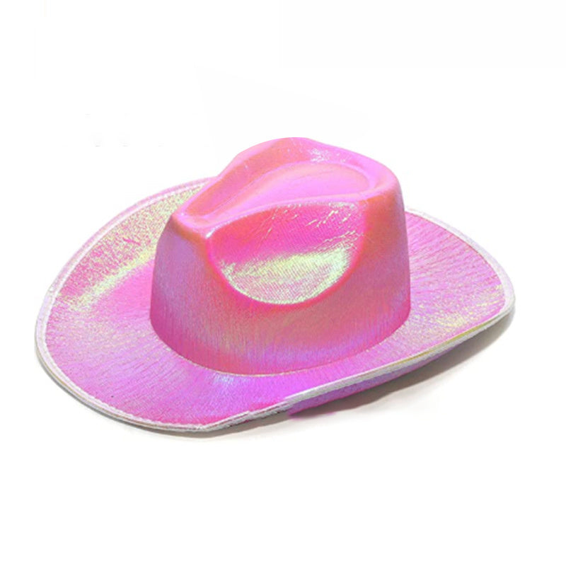 Sparkly Glitter Space Cowboy Hat