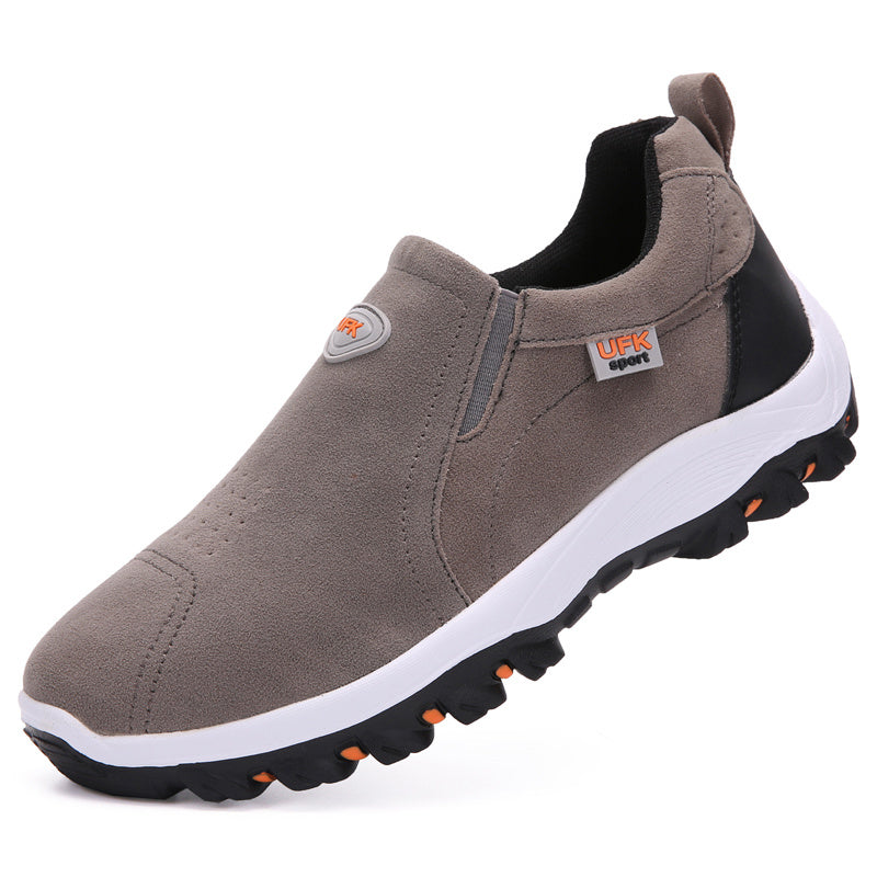 2022 Men Casual Sport Shoes Male Outdoors Breathable Flock Walking Comfortable Footwear Comfortable Loafers Jogging Sneakers New