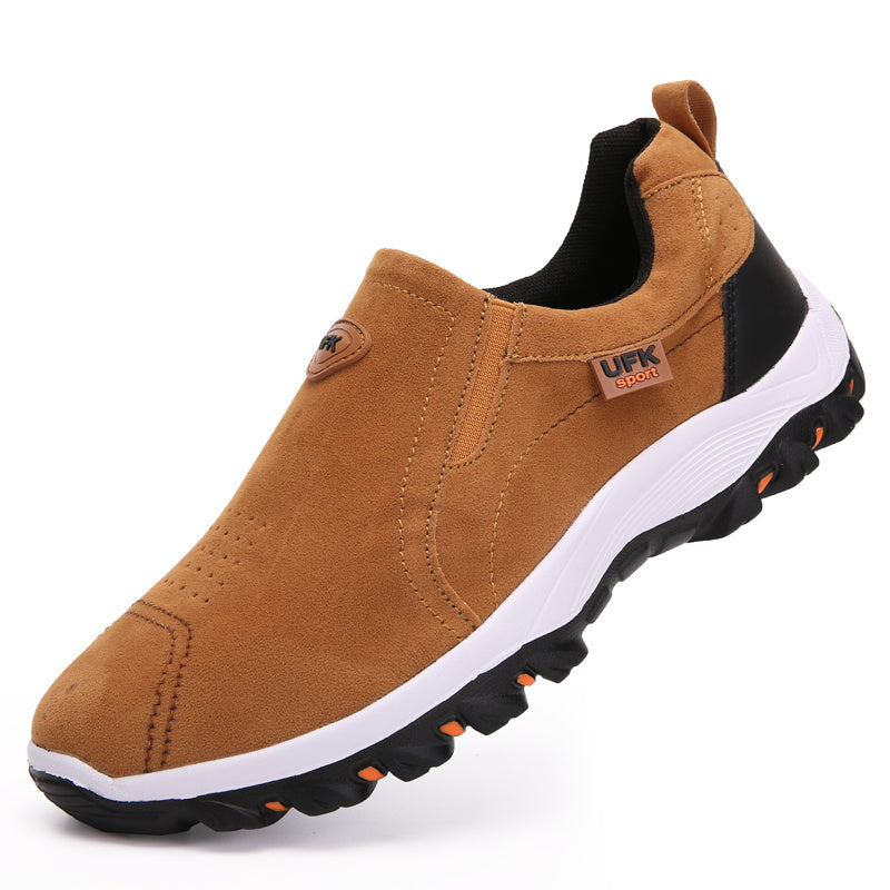 2022 Men Casual Sport Shoes Male Outdoors Breathable Flock Walking Comfortable Footwear Comfortable Loafers Jogging Sneakers New