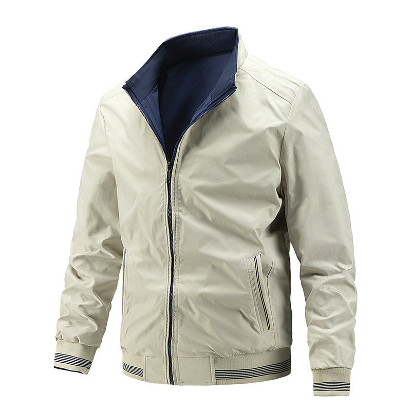 2022 New High Quality Men's Jacket Casual Reversible Clothe Vintage Fashion Trend Sport Lapel Camoufla Coat Pocket Spring Autumn