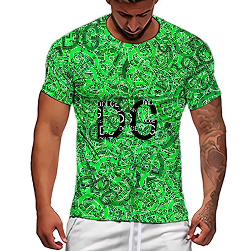 New Men Casual Short Sleeve T-shirt 3D Printed T-shirt