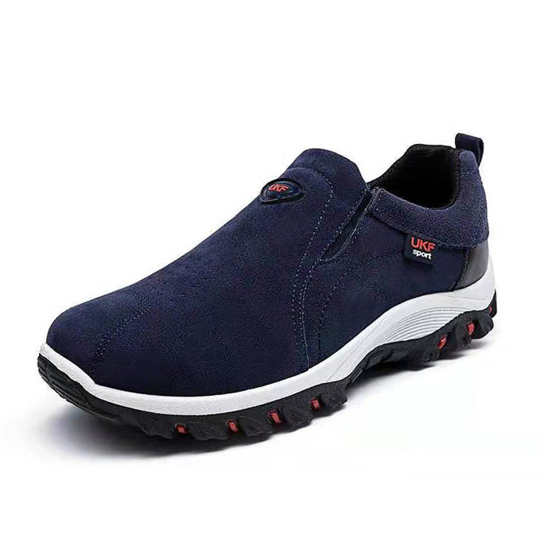 2022 Men Casual Sport Shoes Male Outdoors Breathable Flock Walking Comfortable Footwear Comfortable Loafers Jogging Sneakers New