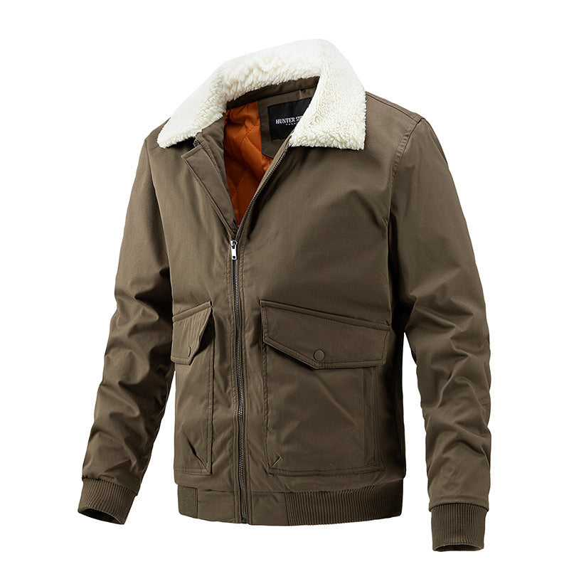 Men's Light Thin Quilted Jackets Vintage Casual High Quality Diamond Plaid Coats Regular Fit Fashion Trend Autumn Winter Spring