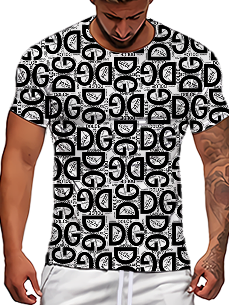 New Men Casual Short Sleeve T-shirt 3D Printed T-shirt