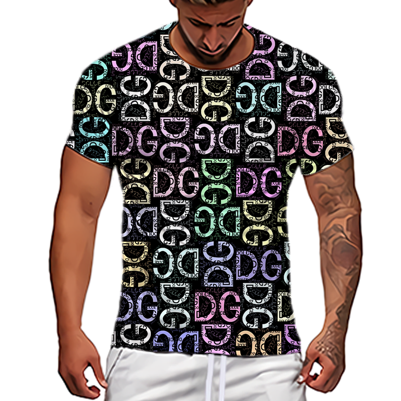 New Men Casual Short Sleeve T-shirt 3D Printed T-shirt