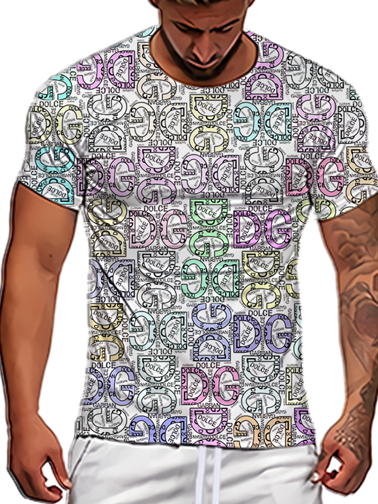 New Men Casual Short Sleeve T-shirt 3D Printed T-shirt