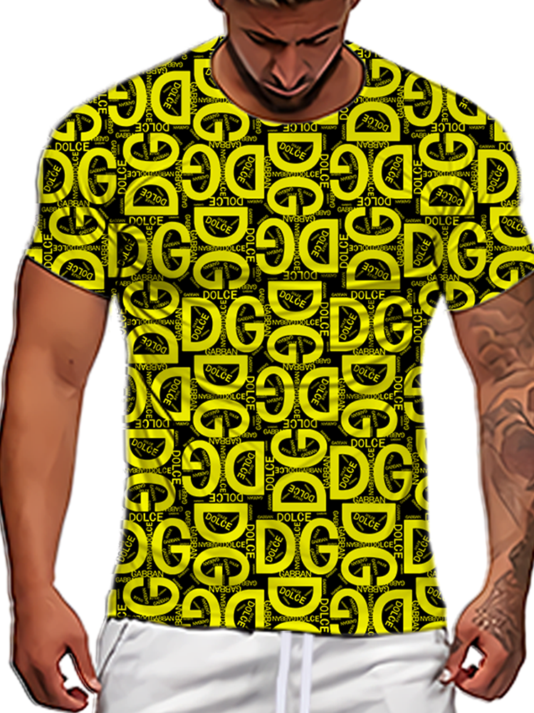New Men Casual Short Sleeve T-shirt 3D Printed T-shirt