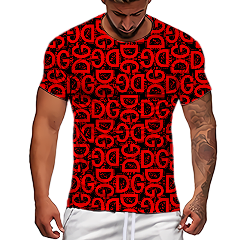 New Men Casual Short Sleeve T-shirt 3D Printed T-shirt