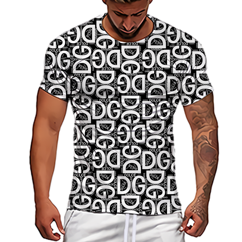 New Men Casual Short Sleeve T-shirt 3D Printed T-shirt