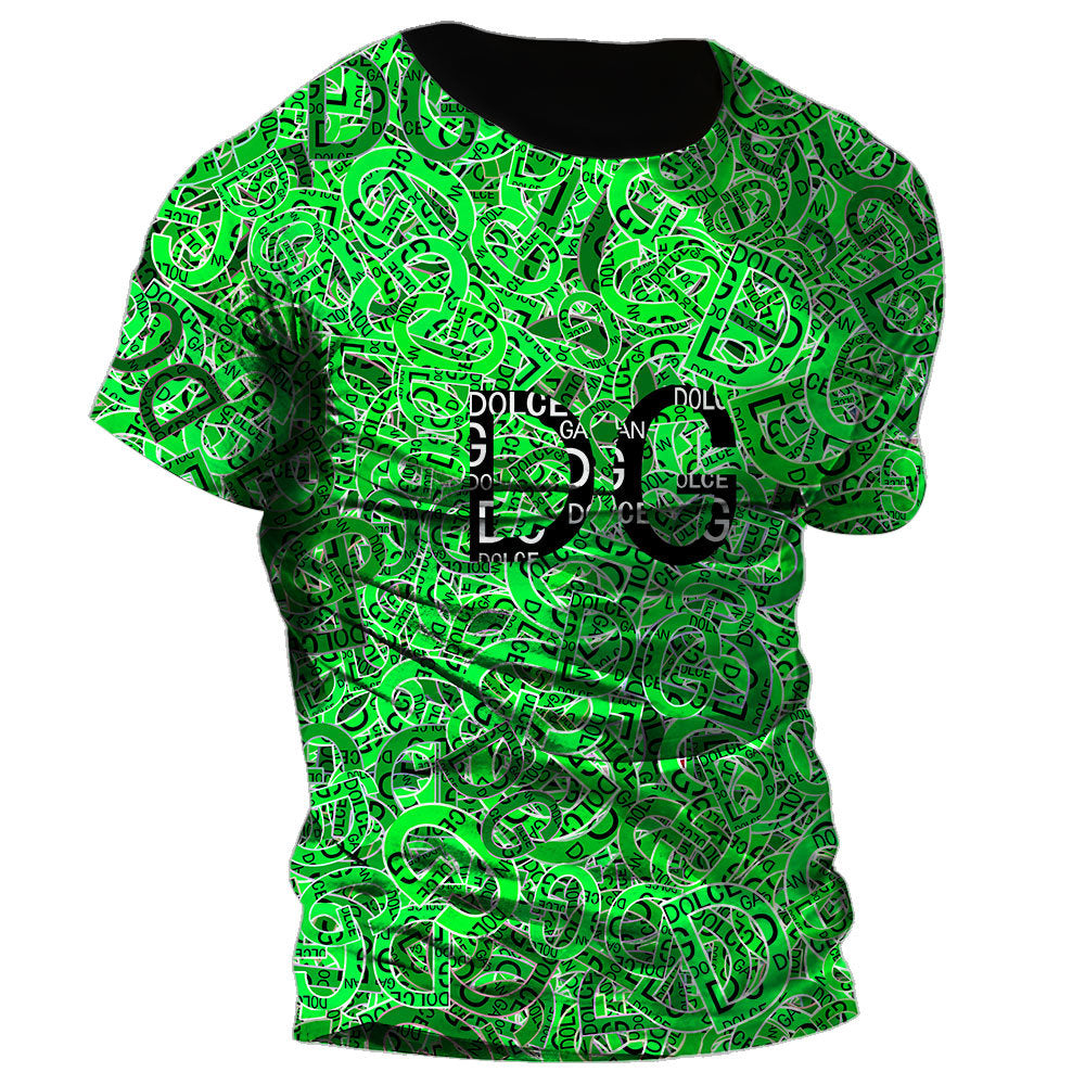 New Men Casual Short Sleeve T-shirt 3D Printed T-shirt