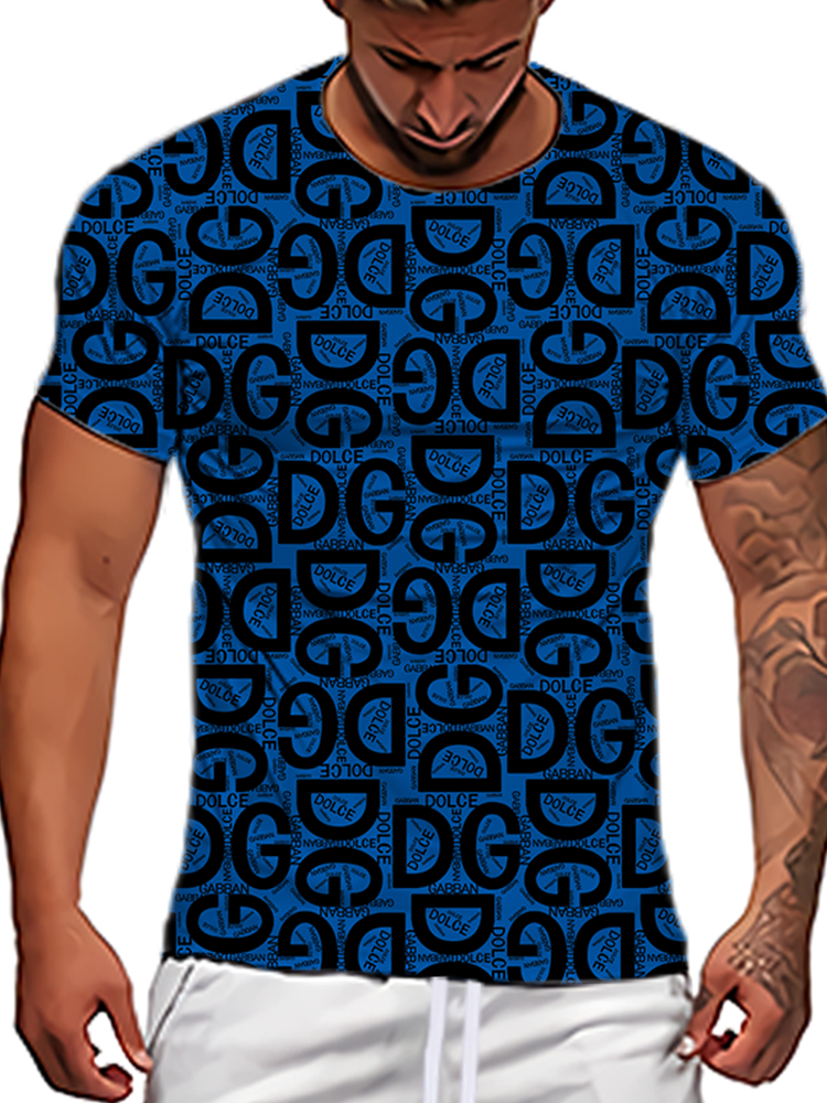 New Men Casual Short Sleeve T-shirt 3D Printed T-shirt