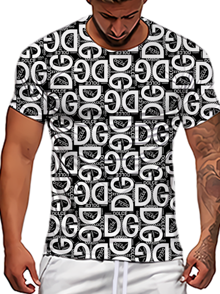 New Men Casual Short Sleeve T-shirt 3D Printed T-shirt