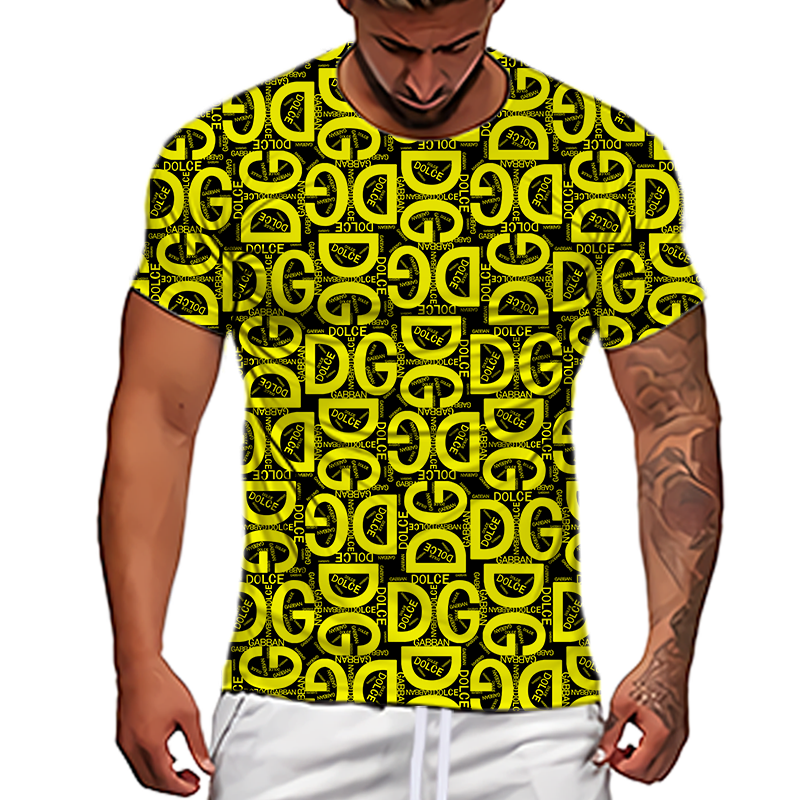 New Men Casual Short Sleeve T-shirt 3D Printed T-shirt
