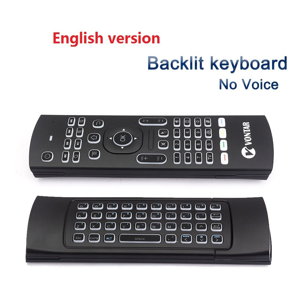 MX3 Pro Backlight 2.4G Wireless Keyboard Remote Control IR Learning Fly Air Mouse For X92 X96 Android TV Box