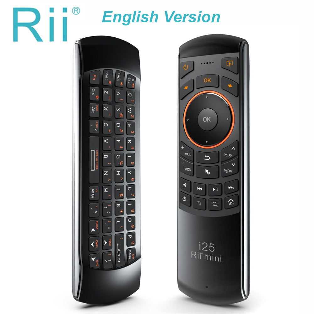 Original i25 2.4GHz Air Mouse Remote Control with English Keyboard for PC Smart TV Android TV BOX HTPC IPTV Fire TV