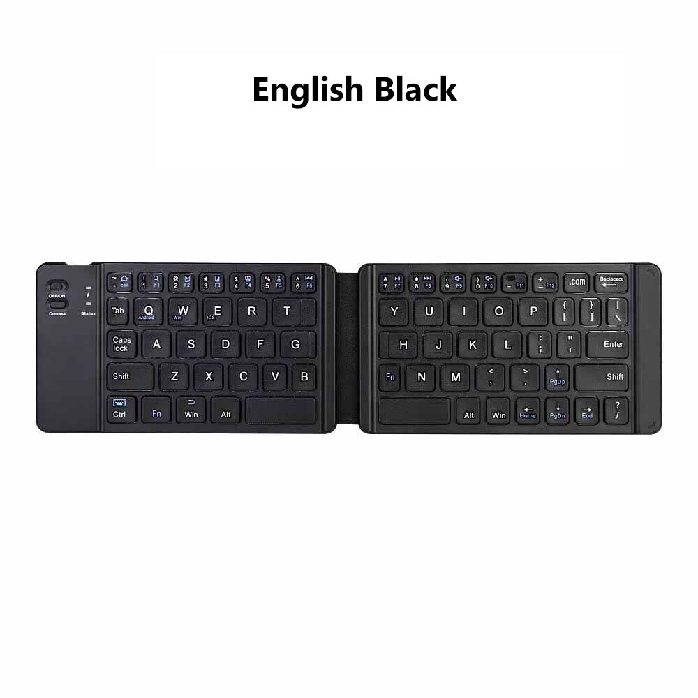 Light-Handy Mini Wireless Bluetooth Folding Keyboard; Foldable Wireless Keypad for IOS/Android/Windows ipad Tablet phone