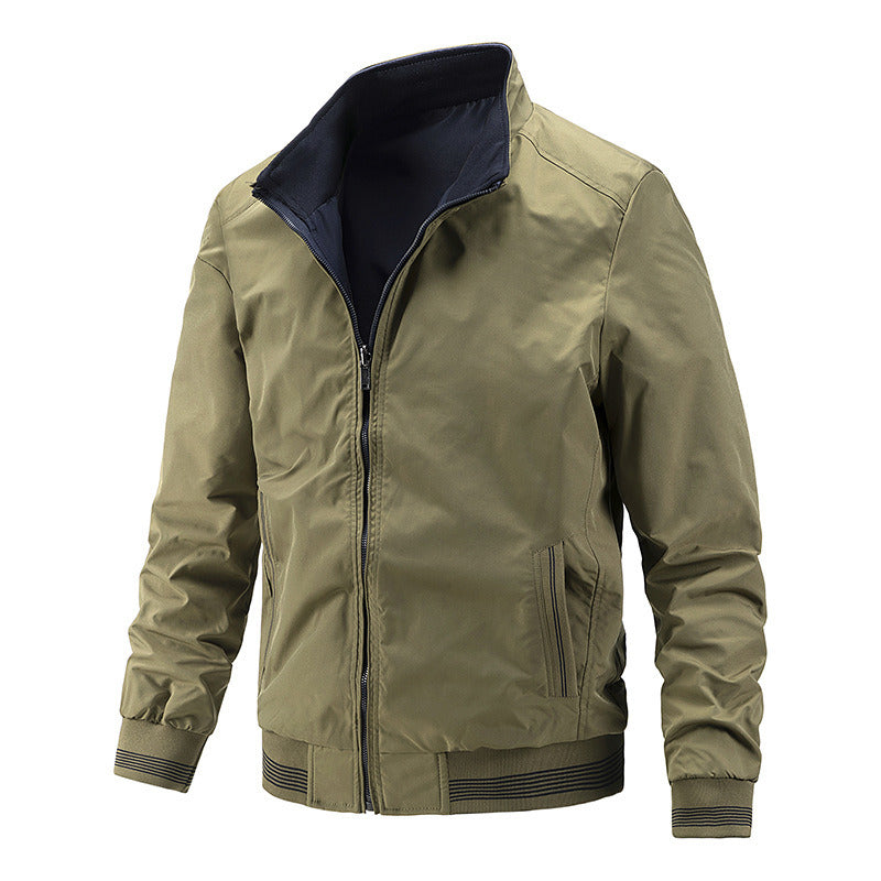 2022 New High Quality Men's Jacket Casual Reversible Clothe Vintage Fashion Trend Sport Lapel Camoufla Coat Pocket Spring Autumn