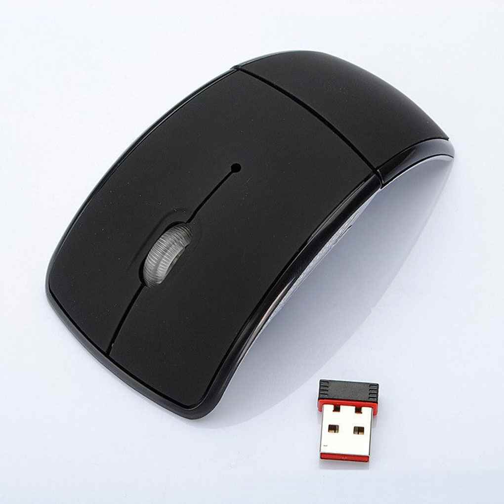 2.4G Wireless Folding Mouse Cordless Mice USB Foldable Receivers Games Computer Laptop Accessory