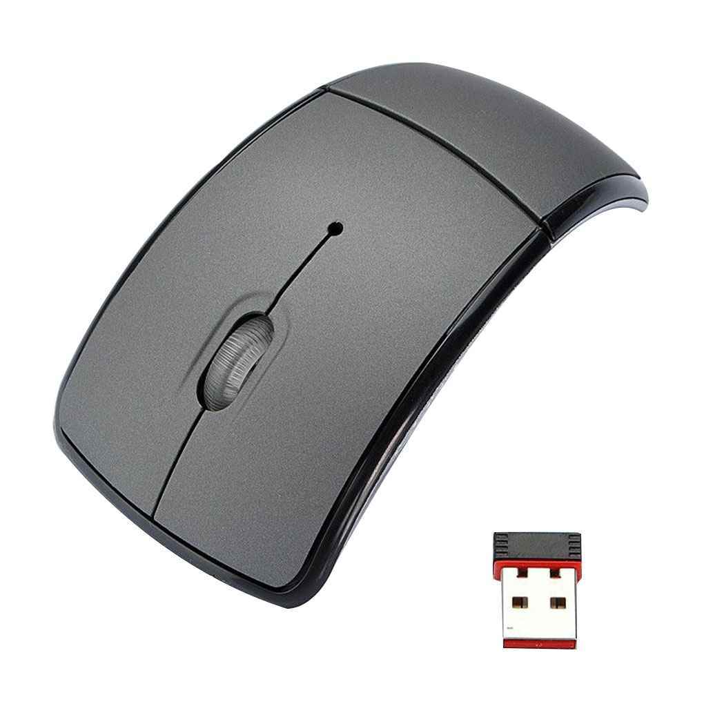 2.4G Wireless Folding Mouse Cordless Mice USB Foldable Receivers Games Computer Laptop Accessory