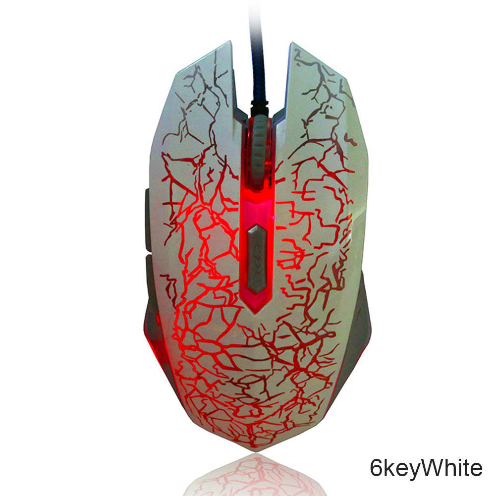 2400dpi Colorful LED Computer Gaming Mouse Professional Ultra-precise For Dota 2 LOL Gamer Mouse Ergonomic USB Wired Mouse