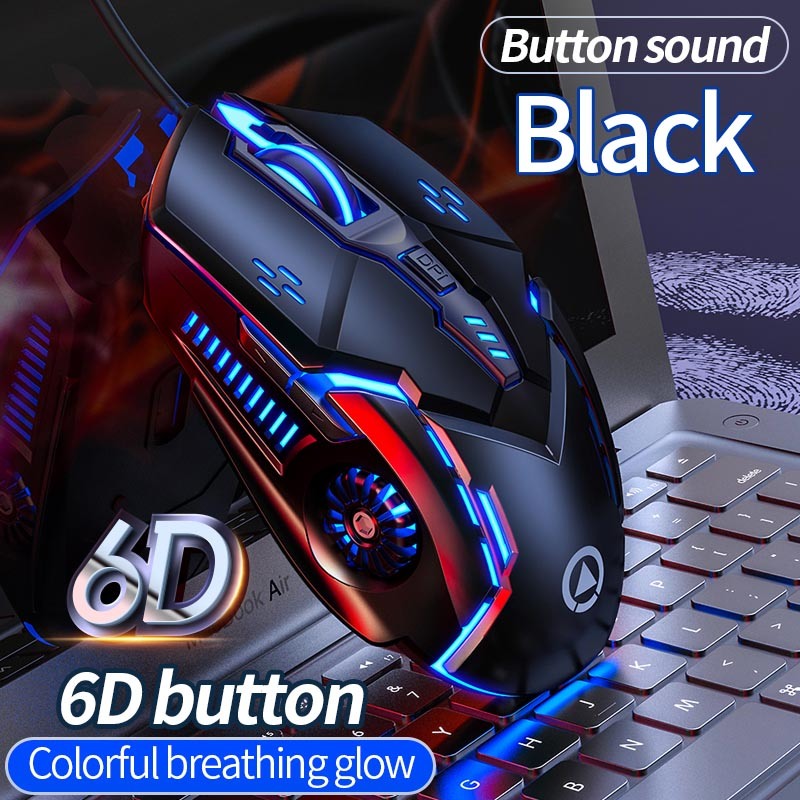 3200DPI G5 Mechanical E-Sports Wired Mouse For Computer Mouse Gamer Rechargeable Backlight Silent Office USB Mouse For Laptop