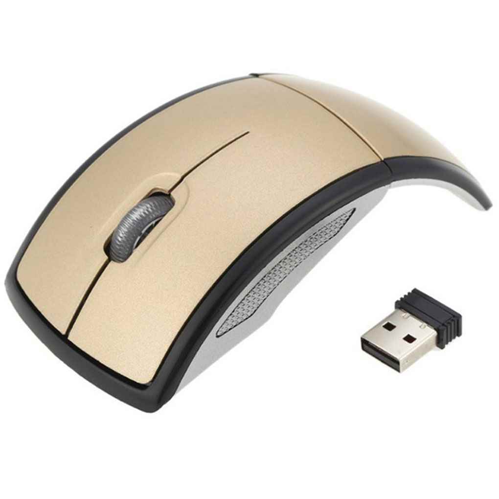 2.4G Wireless Folding Mouse Cordless Mice USB Foldable Receivers Games Computer Laptop Accessory