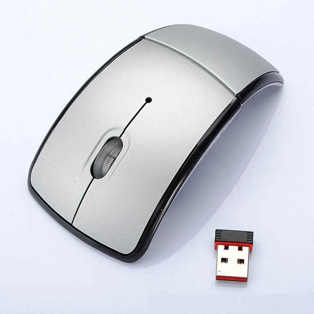 2.4G Wireless Folding Mouse Cordless Mice USB Foldable Receivers Games Computer Laptop Accessory