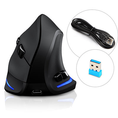 Vertical Wireless Mouse Game Rechargeable Ergonomic Mouse RGB Optical USB Mice For Windows Mac 2400 DPI 2.4G For PUBG LOL